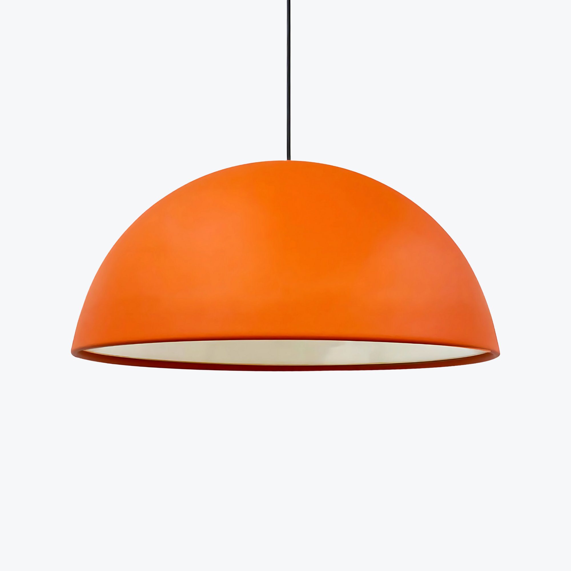 High-quality, Large Size, Vibrant Orange Modern Pendant Light