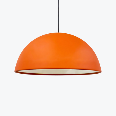 High-quality, Large Size, Vibrant Orange Modern Pendant Light