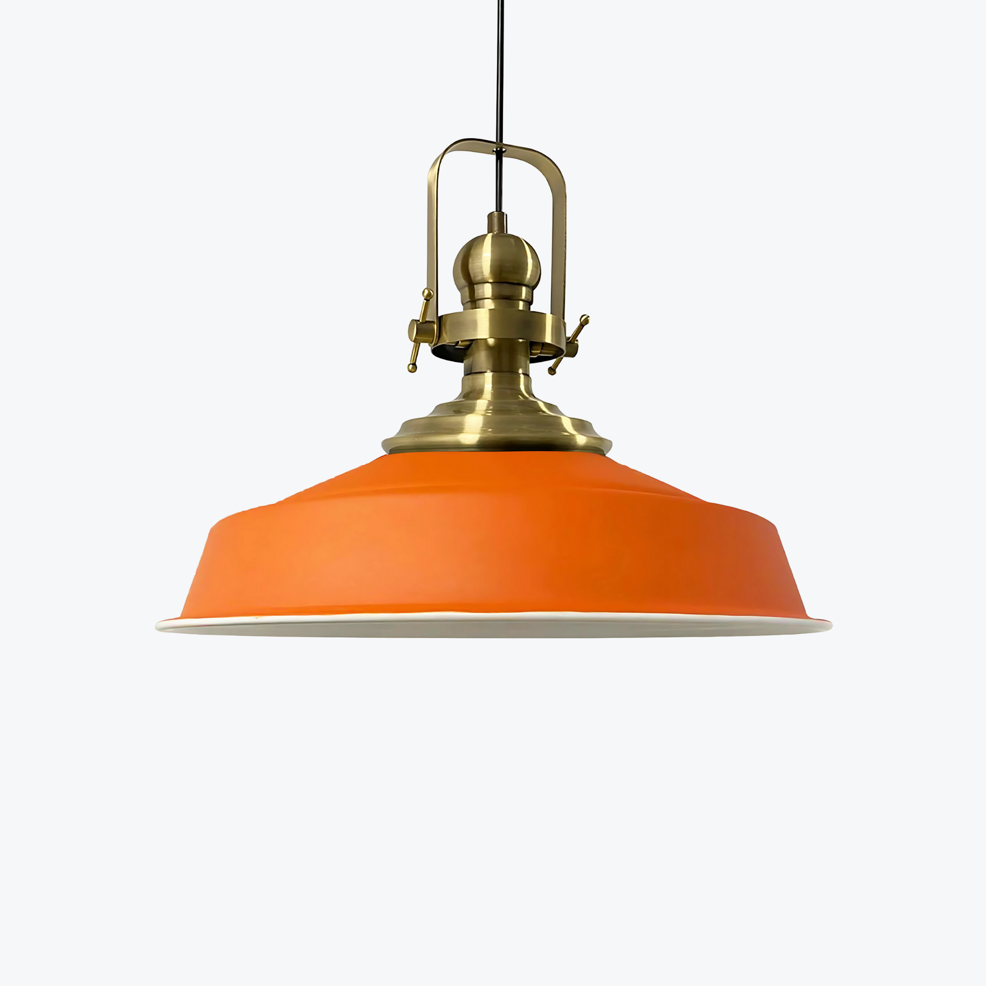 Vibrant Orange, High-quality Metal Pendant Light for for Modern Spaces