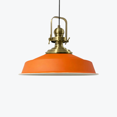 Vibrant Orange, High-quality Metal Pendant Light for for Modern Spaces