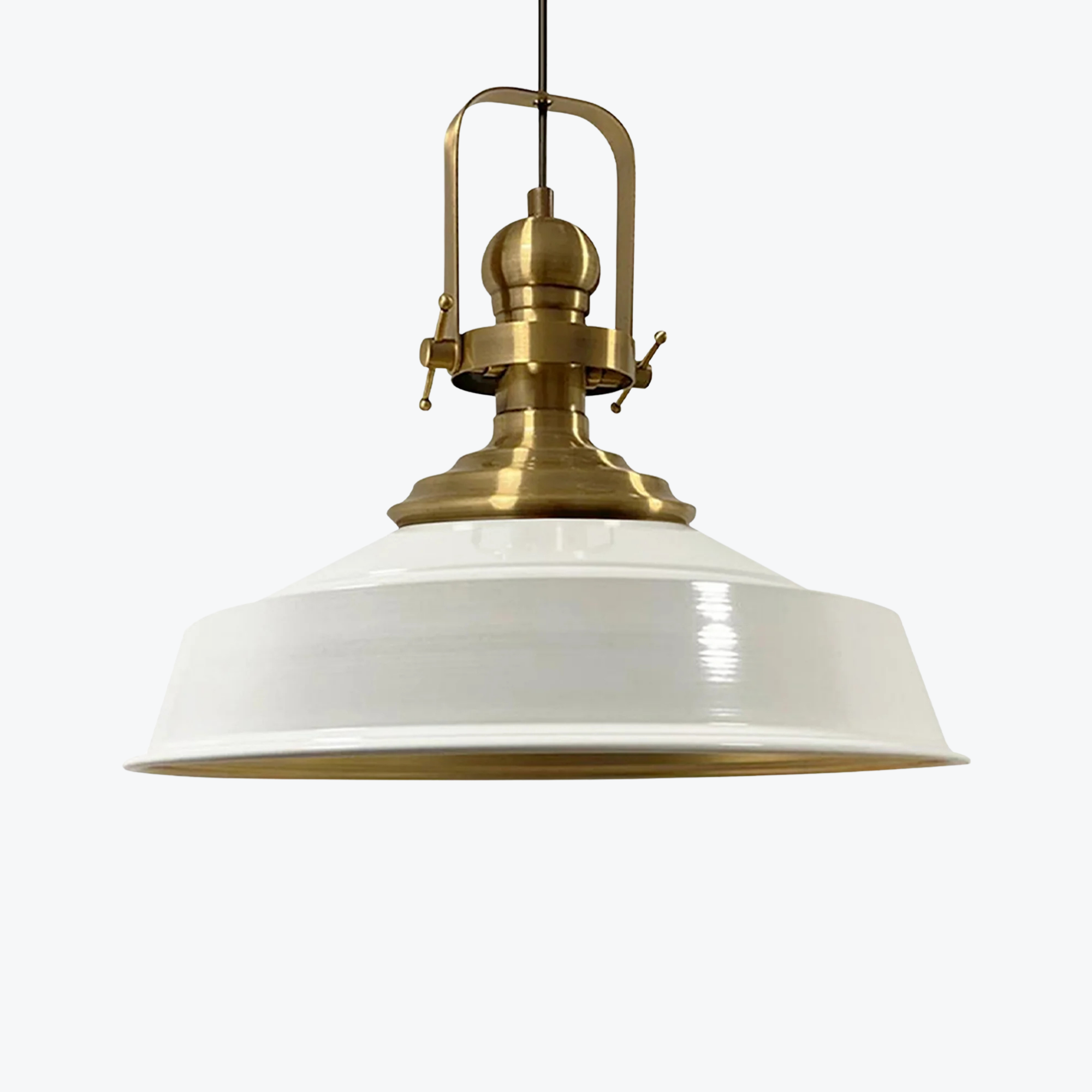 Elegant White,High-quality Metal Industrial Pendant Light for Modern Spaces