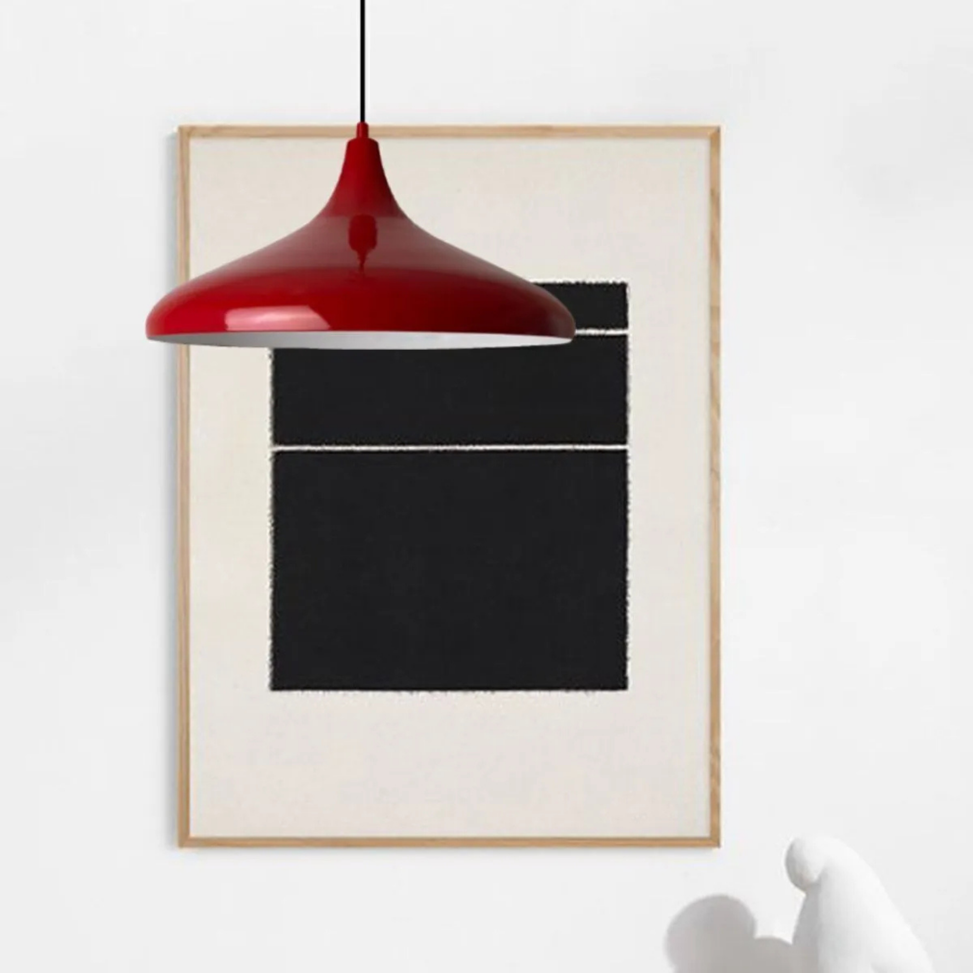 Modern Red Pendant Light for Kitchen Island, Dining Room or Living Room