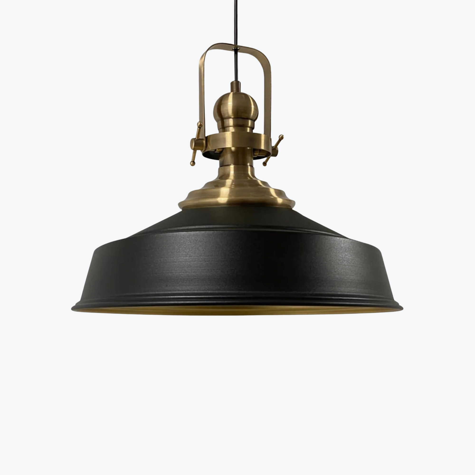 Matte Black, High-quality Metal Pendant Light for for Modern Spaces